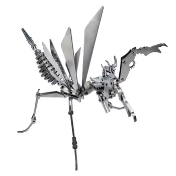 3D Roostevabast Terasest DIY Koguda Mudeli Komplekt Kokkupanek Eemaldatav Mudelid Puzzle Kodus Kaunistused Parim Kingitus Palvetades Mantis Spider Kuningas