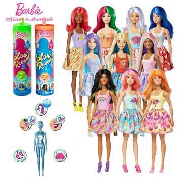 Barbie Originaal Värv Paljastada Nukud Pime Kast Mänguasjade 7 Üllatus Tarvikud Mini Chelsea Playset Printsess Boneca Meik Kid