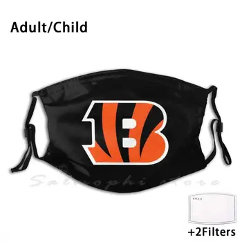 Bengals - Cincinnati Prindi Pestav Filter Anti Tolmu Suu Mask Logo