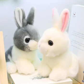 Candice guo -, plüüš-mänguasi täistopitud nukk emulational loomade mudel jänes armas bunny jänese-cony beebi sünnipäeva kingitus, jõulukink 1tk