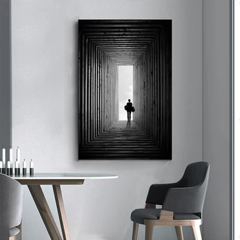 DDHH Põhjamaade Must Valge Ruumi Kunsti Seina Lõuend Plakatid Maali Prints Referaat Hoone Pildid elutuba Decor Morden