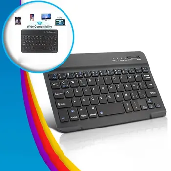 Mini Wireless Klaviatuur Bluetooth Klaviatuur ipad Telefon Tablett Kummist keycaps Taaslaetav klaviatuur Android, ios, Windows
