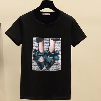 Naiste T-Särgid Fashion 3D Trükitud Vabaaja Harajuku T-särk Vibu Vintage korea Tshirt Tees Topid Naistele Camisetas Vetement Femme