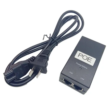PoE toiteadapter 24V 1A PoE Injector 24W Ethernet Adapteri IP-Kaamera toide EL-US UK Plug IP Kaamera Telefon