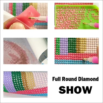 Täielik ruut/Ring Diamond drill tikandid Päikeseloojangut maastiku 5D DIY diamond Maali ristpistes Rhinestone Mosaiik home decor