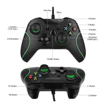 Uus Wired Controller Controle Microsoft Xbox Ühe Töötleja Gamepad For Xbox Ühe Slim PC Windows Mando Xbox Üks Joystick