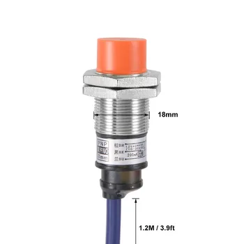 Uxcell 1-25mm Mahtuvus (Induktiivne) Proximity Sensor Lüliti Detektor NR AC 90-250V 300mA PNP/NPN NR DC 12-24V 200mA 2/3-traat
