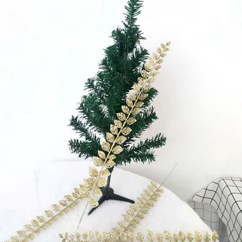 7 Tk jõuluehe Kuld Pulber Jätab tehislilled jaoks Jõulupuu, Kingitused DIY Toote Tarvikud