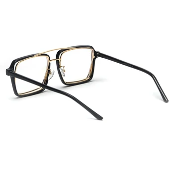 Kachawoo vintage square prillid naistele leopard läbipaistev must prillide raamid meeste aksessuaarid mood unisex