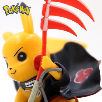 TAKARA TOMY Mäng Pokemon Anime, Joonis Pikachu Cosplay Kakashi Big Hidan Luffy Zoro PVC Mänguasjad Kuju Decor Mudeli Tegevus Figuraalsed