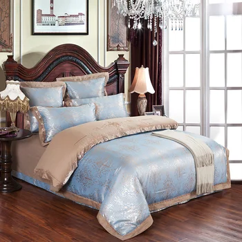 Uus voodipesu komplekt jacquard Atlass-Siid puuvill voodi sheet set Home Tekstiil tekikott bedclothes bedspread allahindlus