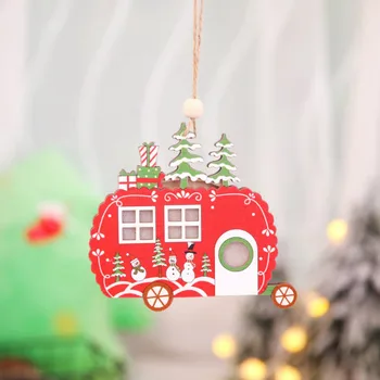Jõulud Vanik LED Light String Kaunistused Õõnsate Puidust Ripats Loov Valgus Auto Tree Kaunistused Lapsed Kodus Siseruumides Decor