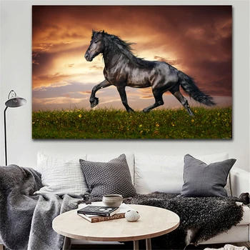 Töötab Horse Lõuendile Maali Tänapäeva Loomade raamita Plakat Seina Art Prindib Pilte, Kodu Kaunistamine