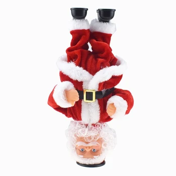 Palus Dancing Santa Claus Nukk mänguasjad, jõuluehted Elektrilised Handstand spin simon Muusika Laste Mänguasju, Ehteid, Uus