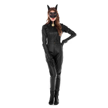 Superkangelane Must Kass Noel Cosplay Kostüüm Täiskasvanud Naiste Halloween Puhkus Pool Rolli Mängib Catwoman Kostüümid Komplekt