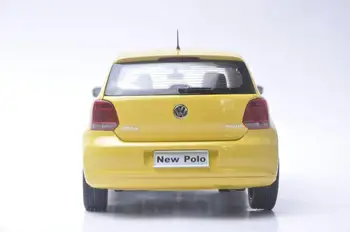 1:18 Diecast Mudeli Volkswagen VW Uus Polo 2012 Kollane Luukpära Sulamist Mänguasja Auto Kääbus Kogumise Kingitused