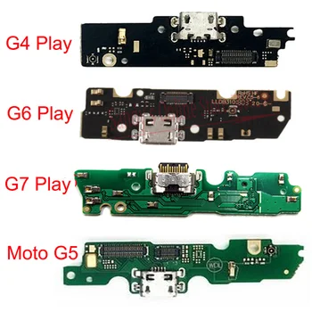10 TK Laadimine USB Pordi Juhatuse Dokk Flex Kaabel Motorola Moto G4 G5 G6 G7 Mängida Laadija Pordi Pistik Juhatuse Flex Kaabel