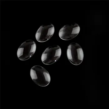 100tk 30mm*40mm Ovaalne Klaasist kivi ümber Cameo Läbipaistev Selge Korter Tagasi Crystal Diy Ehted Tegemine