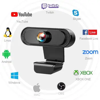 1080P/720P Veebikaamera HD-Kaamera, Sisseehitatud HD Mikrofon USB-Pööratav Kaamerad Live Broadcast Video Helistamine Konverentsi Töö