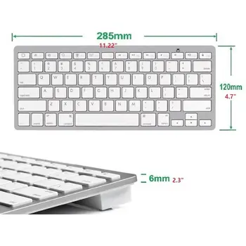 10M Hulgi Professionaalne Ultra-slim Juhtmeta Klaviatuur bluetooth 3.0 Klaviatuur Teclado Apple iPad Seeria Süsteem iOS