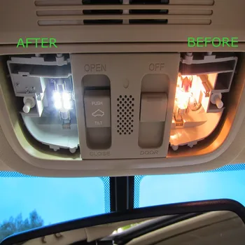 11pcs Xenon Valge LED Valgus Auto Pirnid Interjööri Pakett Komplekt 2013-2017 Mitsubishi Outlander Kaart Dome Pagasiruumi kindalaegas Lamp