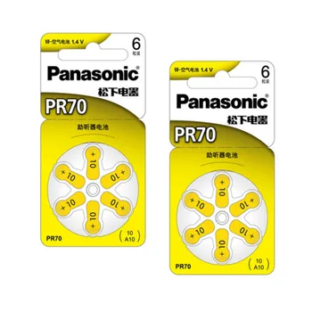 12TK Ehtne Panasonic PR70 kuuldeaparaadi Patareisid 5.8 MM*3.6 MM 10 A10 Kurt-abi Cochlear Nuppu Patareid Audiphone