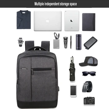 15.6 tolline Meeste Kool Laptop Seljakotid Reisi Multi USB Laadija Mees Mochila College Seljakotid Äri-Back Pack Kott Poistele