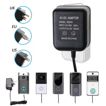 18V 500mA UK/EL/USA Plug Power Supply Adapter Trafo Laadija WiFi Traadita Uksekell IP Video Intercom Ringi Kaamera