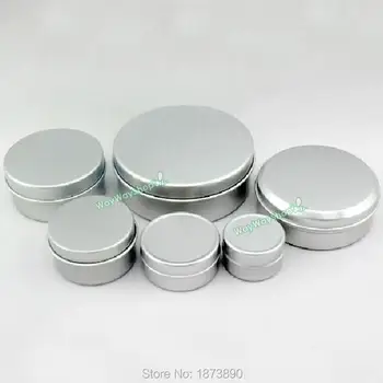 20 TK 5g 10 g 20 g 30g 50g Kosmeetika huulepalsam Konteiner Potid Konservikarp purk Tühi ML Alumiinium Nikkel