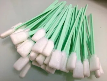 200 tk Tint Eemaldamine Puhastus Tampooni Vaht Nippi Plastist Stick Tampooni puhastamiseks jäätmete trükivärvi lahusti vastupidavad ( LAOS )