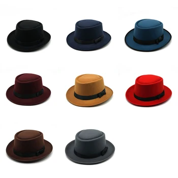 2019 Talvel Panama Müts Naiste Elegantne Vildist Mütsid Mees Vintage Huopahattu Müts Laia Ääreni Fedora mütsid Lindiga Chapeau Homme Feutre