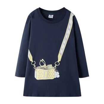 2019 Uus Talve Beebi Tüdrukud Dress Brändi Disaini Lapsed Kleidid Tüdrukute Riided, Vabaaja Laste Poole Printsess Kleit Vestidos