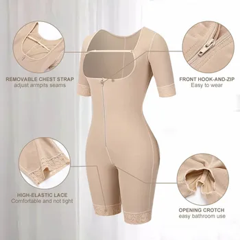 2020 Tõmblukk Postoperatiivne Body Shape Naised Kogu Keha Talje Treener Salenemisele Kontrolli Aluspüksid Rind Push Up Shapewear Bodysuit