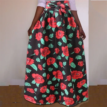 2020 Uudised Afican Kleidid Naistele Dahsiki Prindi Õie Bazin Aafrika Riided Pluss Suurus Vestidos Mood Pikad Seelikud Riided