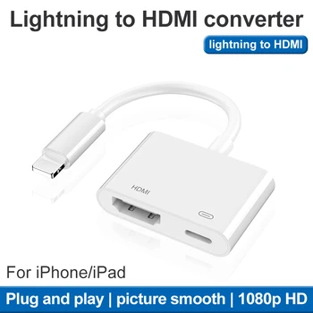 2020 Uute tulijate Kõrge Kvaliteedi Lightning-liides HDMI AV/HDTV TV Digital Cable Adapter For iPad, iPhone X 8 7 IOS 11/12 13