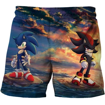 2021 Suvel Rannas Püksid Cartoon lühikesed Püksid Sonic Komplekt 4 14Yrs Poiste Püksid Lapsed Sonic the Hedgehog lühikesed Püksid Laste Vabaaja Püksid