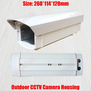 26cm Pikkus Väljas Veekindel CCTV Kaamera Ilmastikukindel Korpus Alumiinium Korpus Turvalisuse Zoom Box Keha Bullet Kaamera