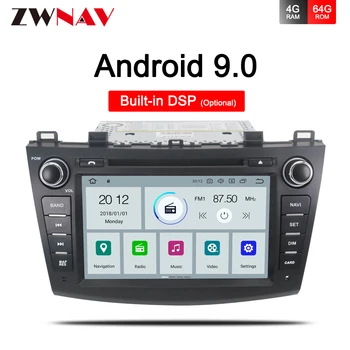 2G+16GB, Android 9.0 autoraadio dvd-audio Jaoks Mazda 3 2009 2010 2011 2012 GPS Navi, Wifi, BT Multimeedia Mängija juhtseade Auto Stereo