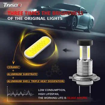 2tk Auto H7 LED-Esitulede Pirnid 12V 24V 110W 30000LM Esitulede Konversiooni Kit Pirn Kõrge või Madal Tala