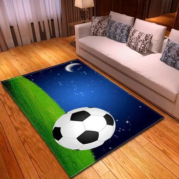 3D Print jalgpalli vaip palli mänguväljak laste tuba suured vaibad restoran põranda matt elutuba, magamistuba vaip salong kohandatud
