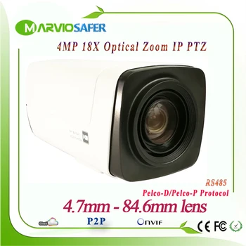 4MP H. 265 IP-Võrgu PTZ Box Kaamera Moodul CCTV Camara 4.7-84.6 mm 18X Optiline Zoom PELCO-D, PELCO-P, Sony Viisa RS485 Onvif POE