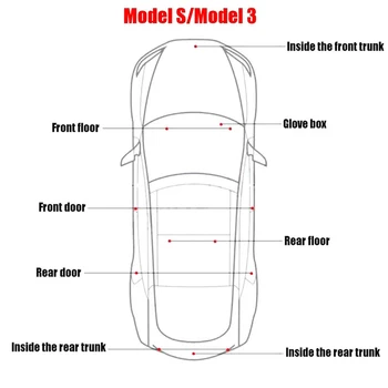 4tk LED Salongi Teretulnud Lambid Tesla Model 3 S Mudel Mudel X-Lihtne Plug Asendamine Siseruumides 6LED Pagasiruumi Valgus