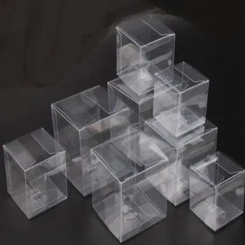 50TK PVC läbipaistvast Plastikust Pakendite Kastid Riputada Auk kinkekarbis PVC Viia Juhtudel Pakendi Karp ehted/Kommi/mänguasjad