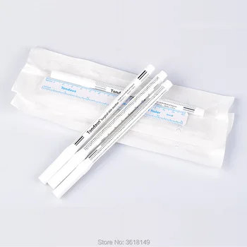 50tk Valge Kirurgiline Naha Sm Pen Kulmu Double Headed Lilla Microblading Tätoveering Sm Pen 1mm 0,5 mm Alaline meik kun