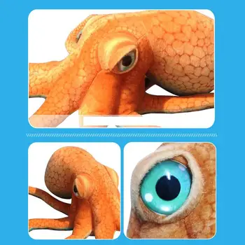 55~80cm Hiiglane Simuleeritud Kaheksajalg Täistopitud Mänguasi Kõrge Kvaliteedi Tõetruu Täidisega Mere Loomade Doll Palus Mänguasjad Lastele Poiss Xmas Kingitus