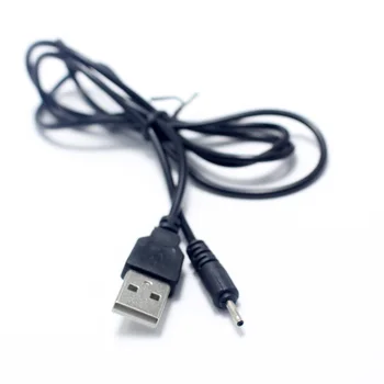 5tk 80CM USB Port (2.0 x 0,6 mm 5V DC Barrel Jack toitekaabli Pistik Must LED Lamp Kõlarid Bluetooth-Peakomplekt jne