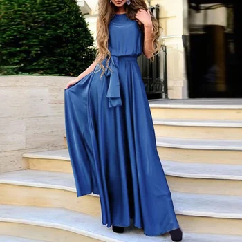 5XL ZANZEA Siidist Kleidid Elegantne Pool Kleit Naiste Varrukateta Sundress 2021 Mood Suvel Tahke Vestidos Naiste Kleit Pluss Suurus