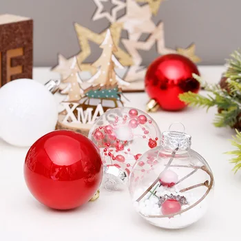 6cm 30pcs Jõulupuu Rippuvad Pallid Home Office Mall Puu Plastikust Pallid Ripuvad Decor Ornament