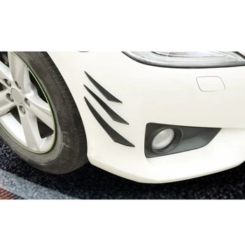 6tk Carbon Fiber Auto esistange Uimed Spoiler Canards Mahub esistange Lip Splitter Fin Air Nuga Auto Body Kit Valents Lõug Tarvik