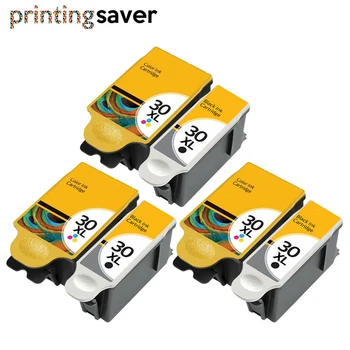 6x ühildub Kodak 30 tindikassett 30 XL 30XL Printerid ESP C315 C310 C110 C 115 1.2 3.2 3.2 S Office 2150 2170 KANGELANE 2.2